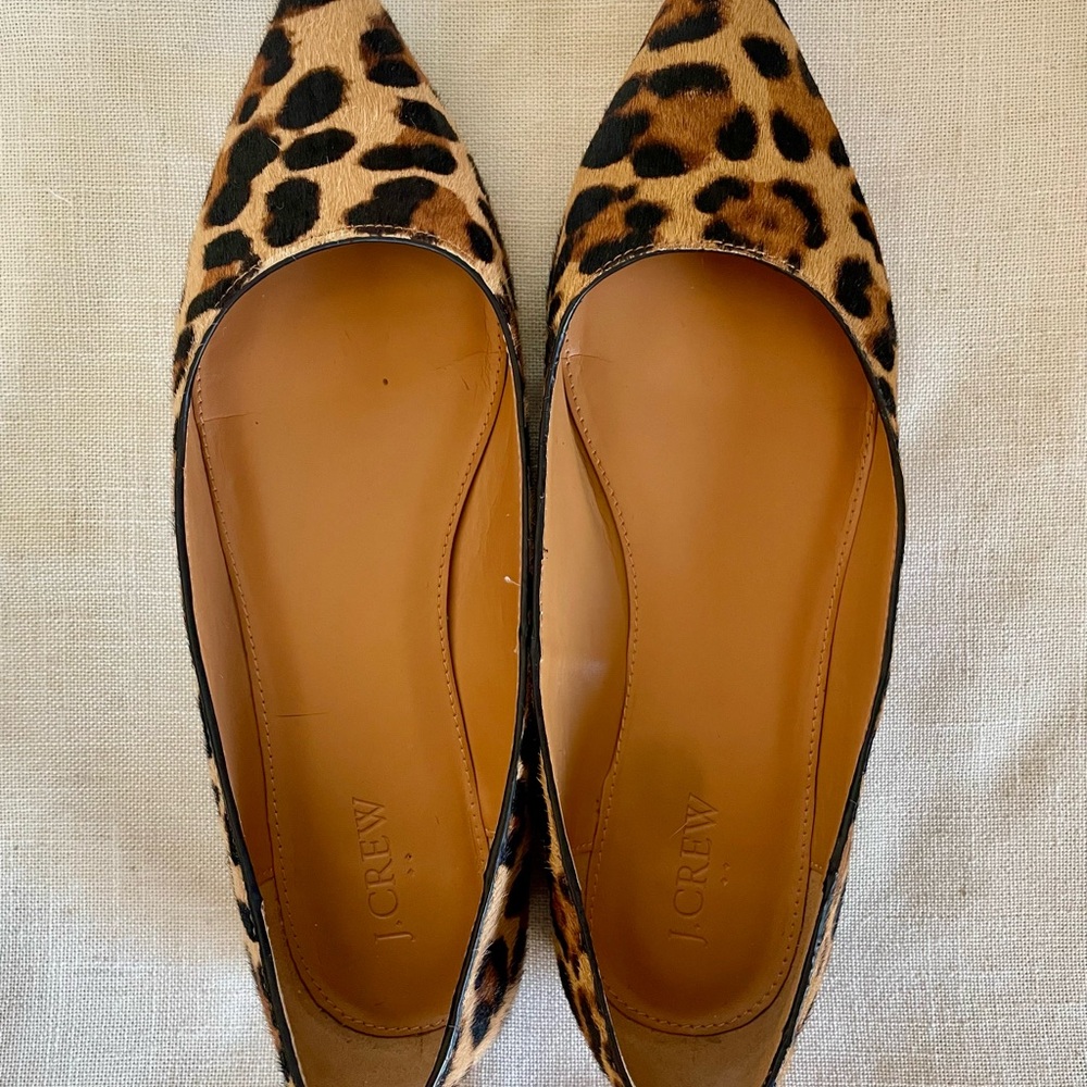 J. Crew Women's Leopard Print Flats - Picture 2 of 5